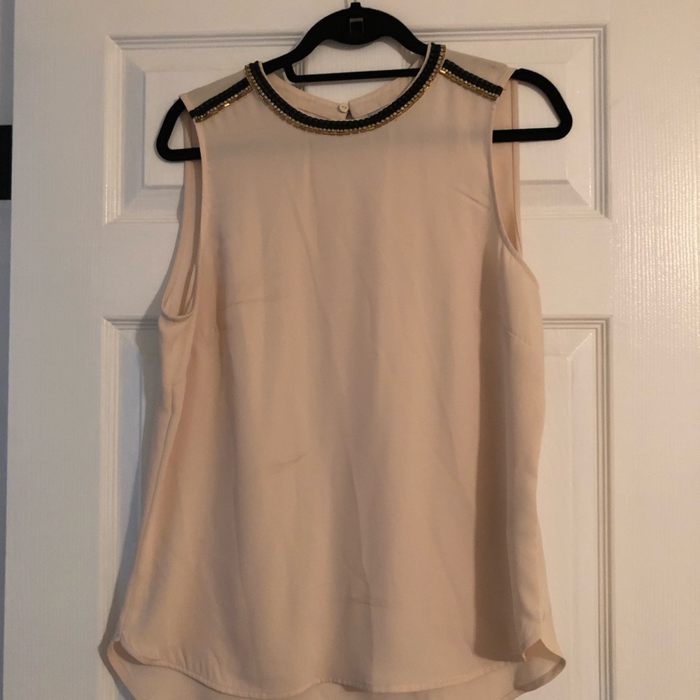 NWOT. Embellished Trim Tank